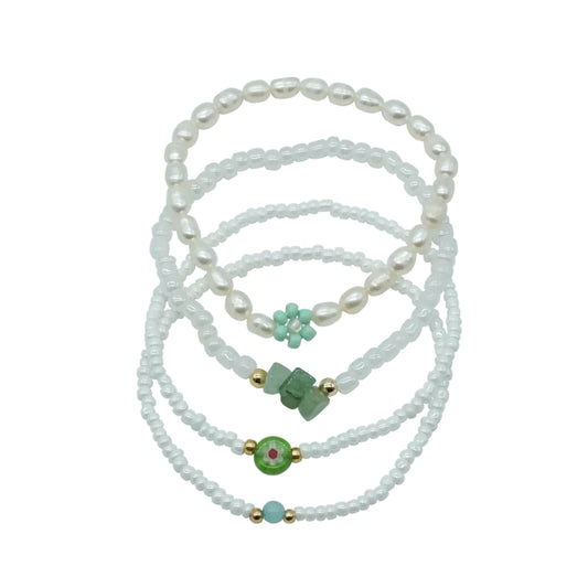 Beaded Bracelets - EVERGREEN