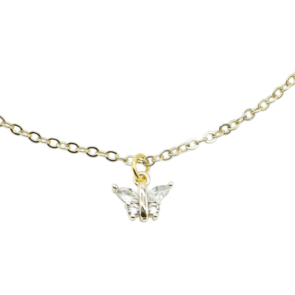 Gold Chain Necklace - MINI BUTTERFLY