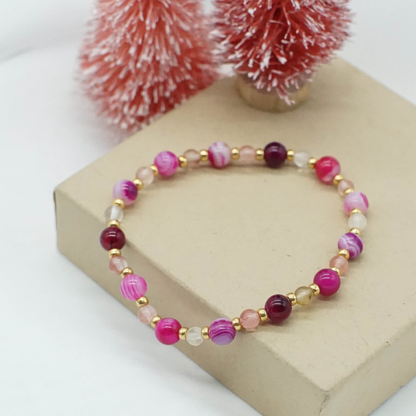 Gemstone Bracelet - MAGENTA GALAXY