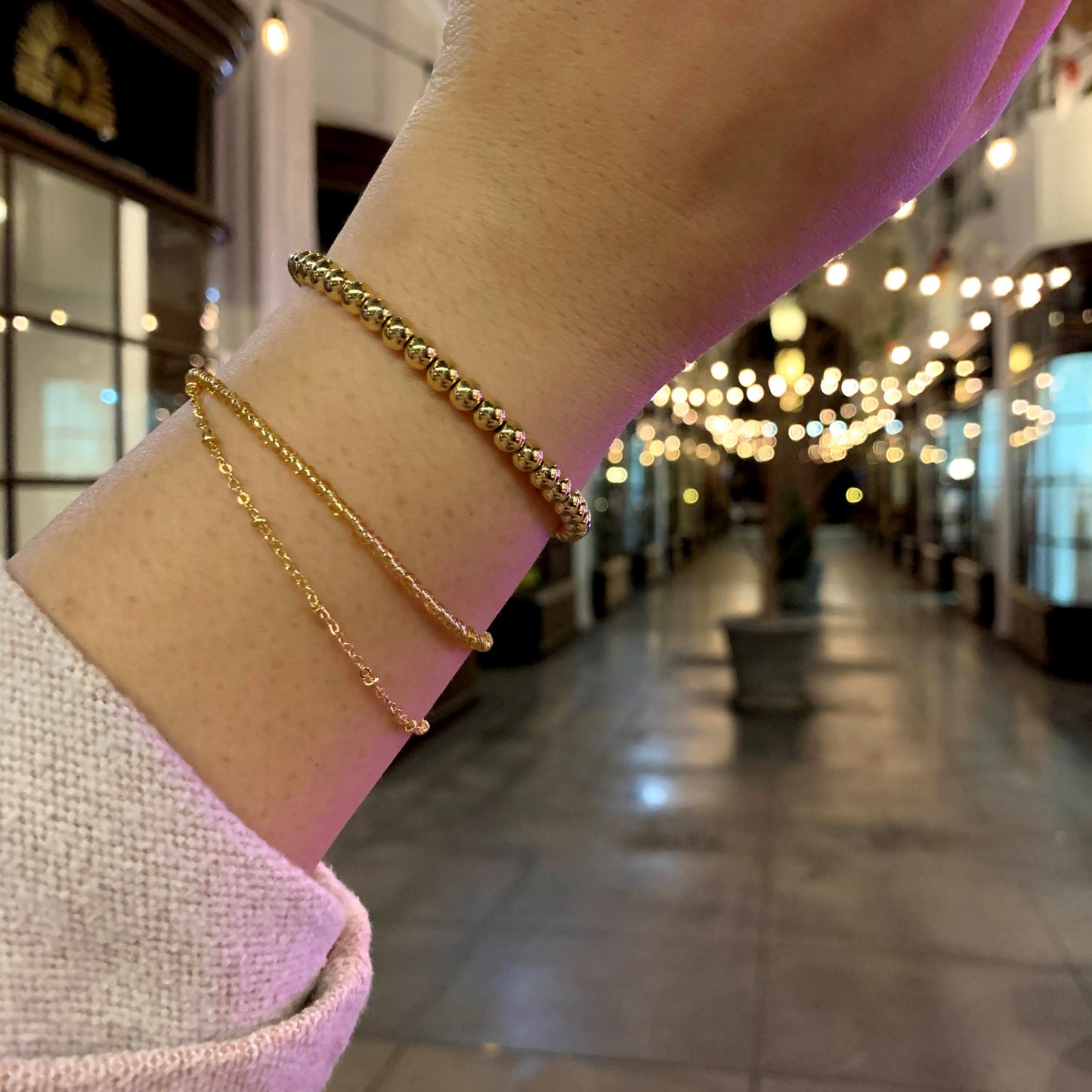 Chain & Beads Bracelet - TWO 4 ONE