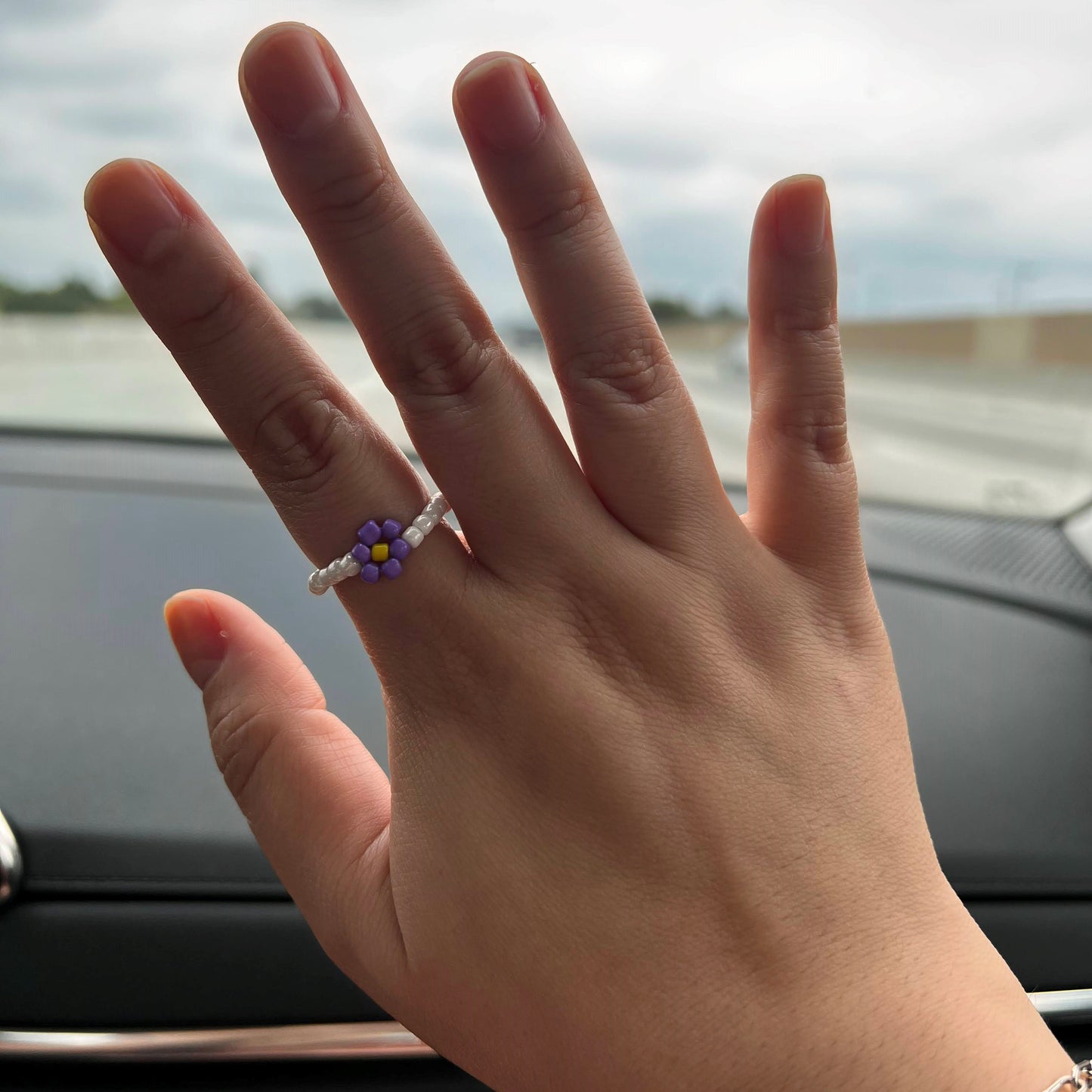 Beaded Flower Rings - FLOWER ONE