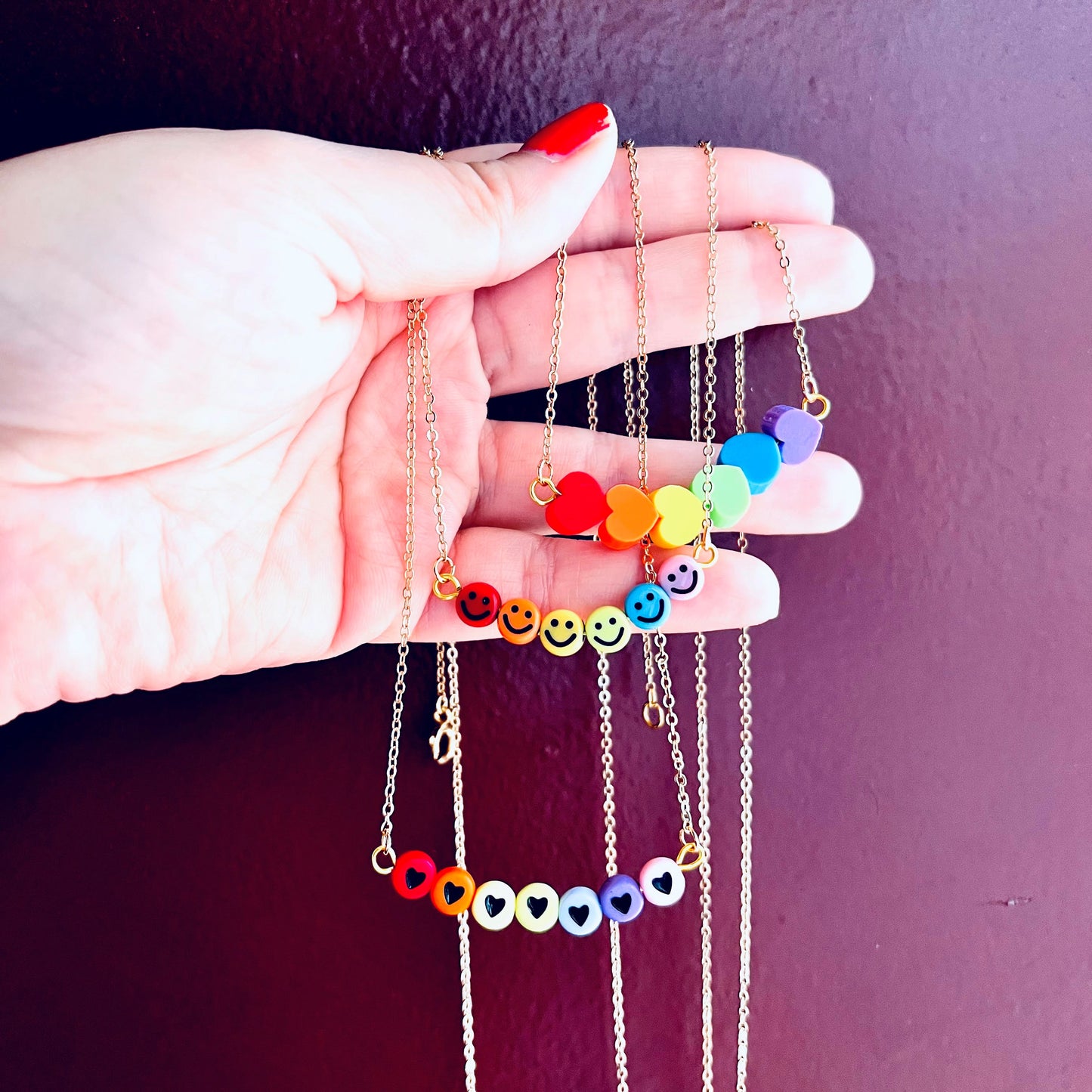 Gold Custom Chain Necklace - YOUR OWN RAINBOW