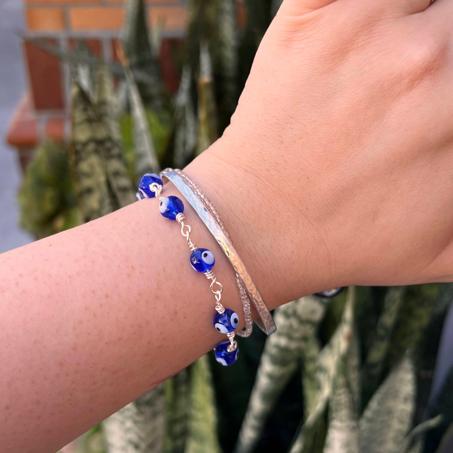 Wired Evil Eye Bracelet - EVILSILVER