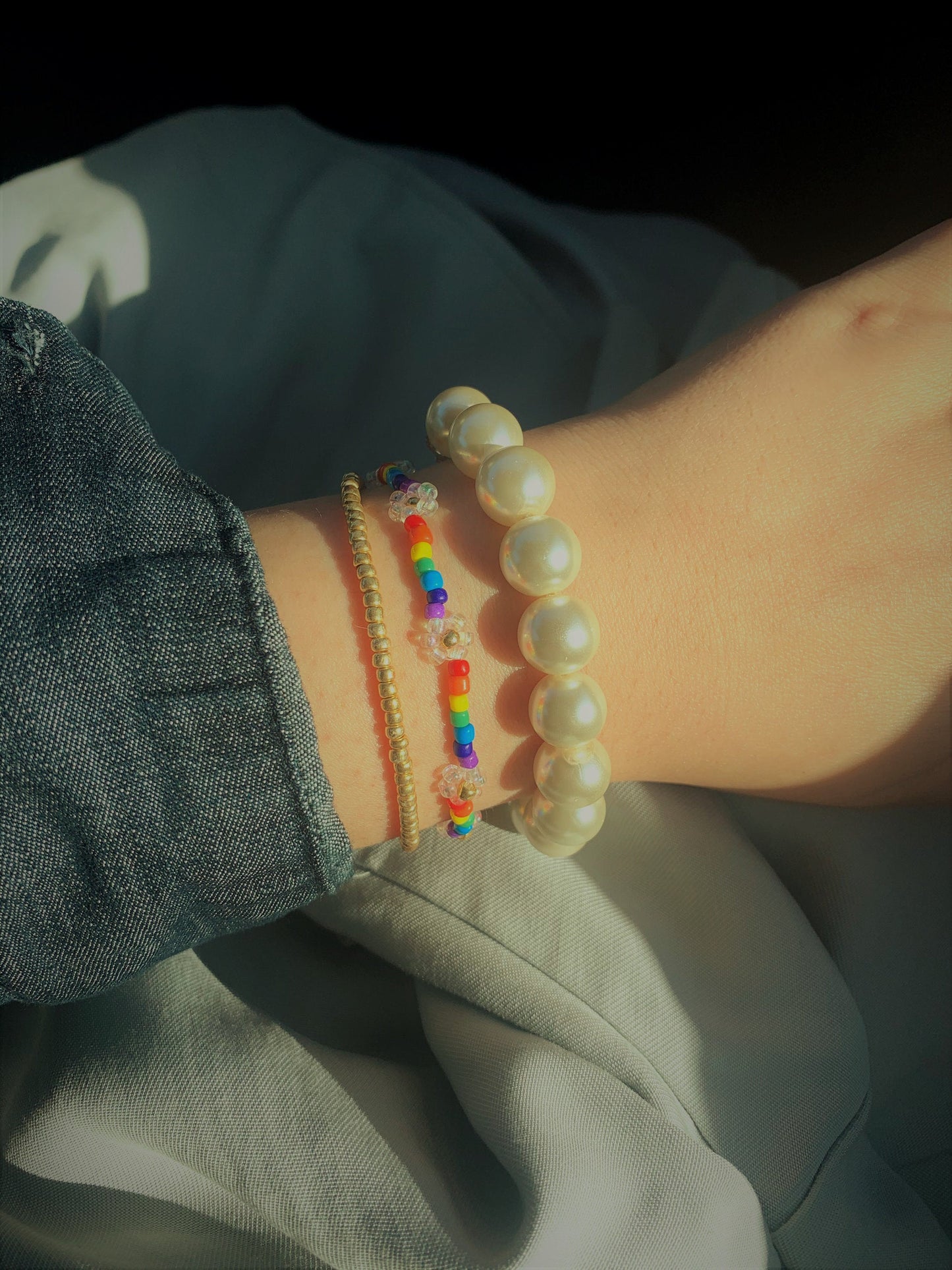 Pearl Bracelet & Earrings - JUMBO PEARL