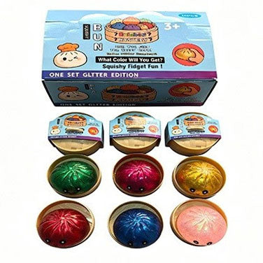 Squishy Dumpling Filled with Beads in Steamer Basket