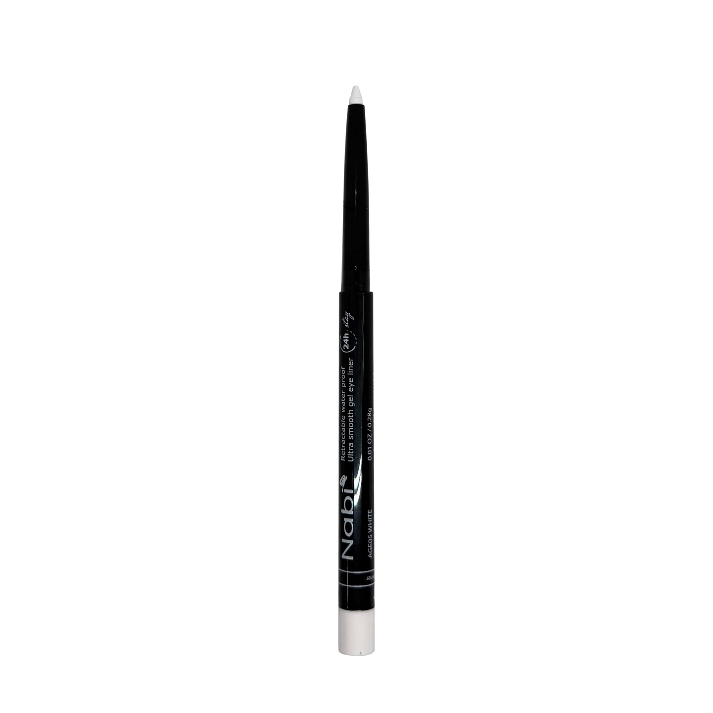 24 Hour Stay Retractable Waterproof Ultra Smooth Gel Eyeliner Pencils by Nabi