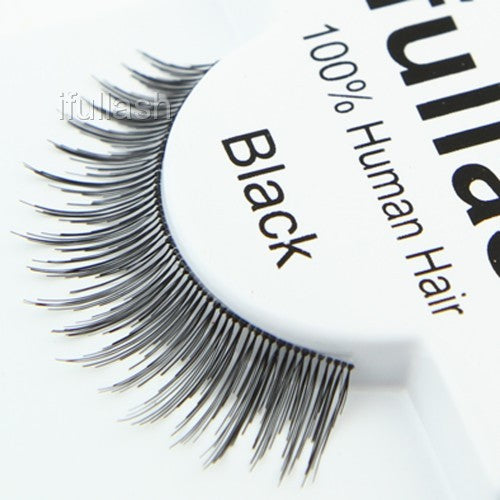 #46 ifullash 100% Human Hair Eyelashes - 6 or 12 Pairs