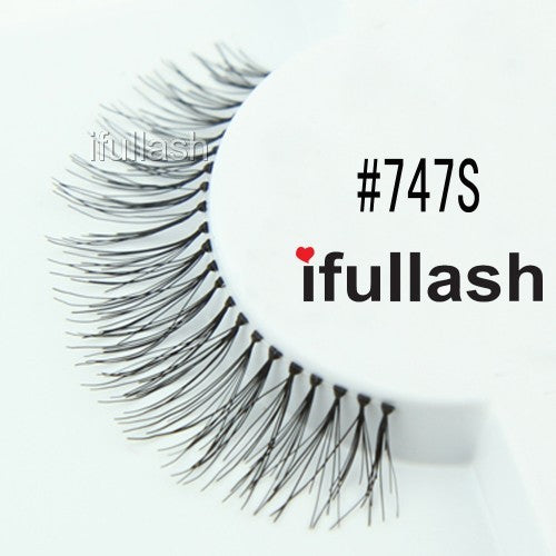 #747 ifullash 100% Human Hair Eyelashes - 6 or 12 Pairs