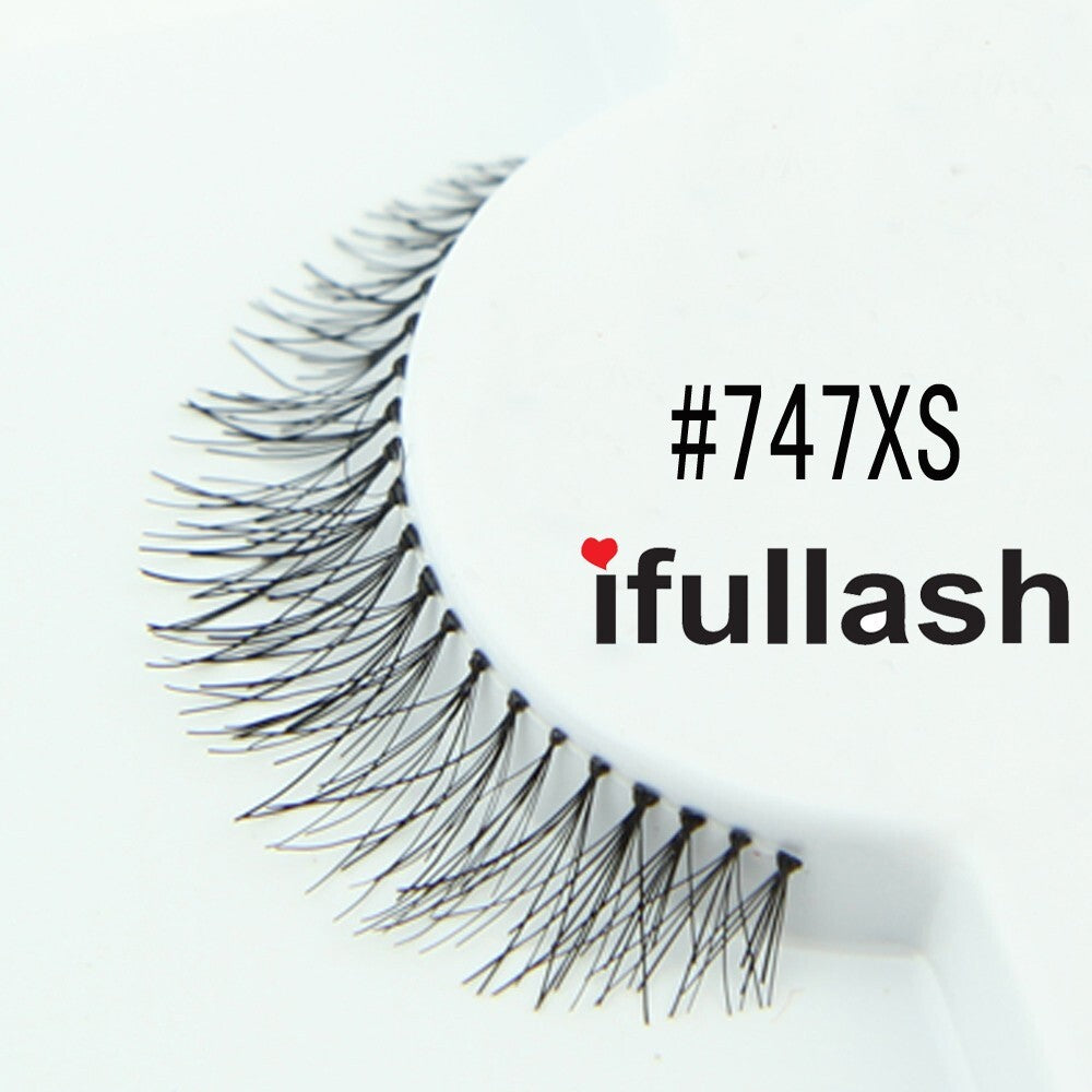 #747 ifullash 100% Human Hair Eyelashes - 6 or 12 Pairs
