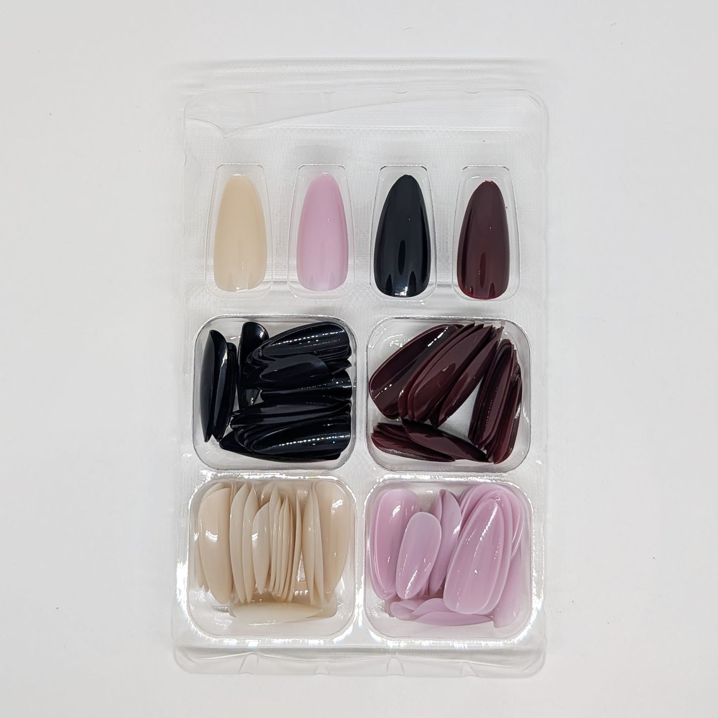 96 pc Bulk Acrylic Nails Various Sizes