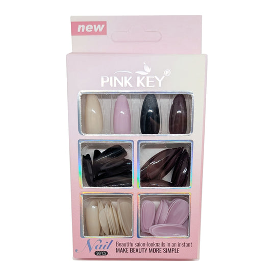 96 pc Bulk Acrylic Nails Various Sizes