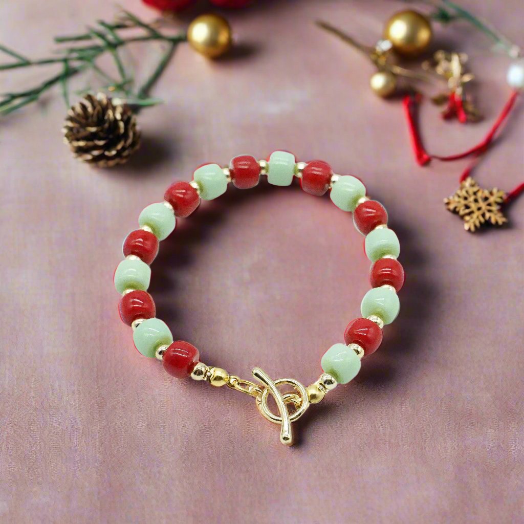 Holiday Bracelet - POINSETTIA