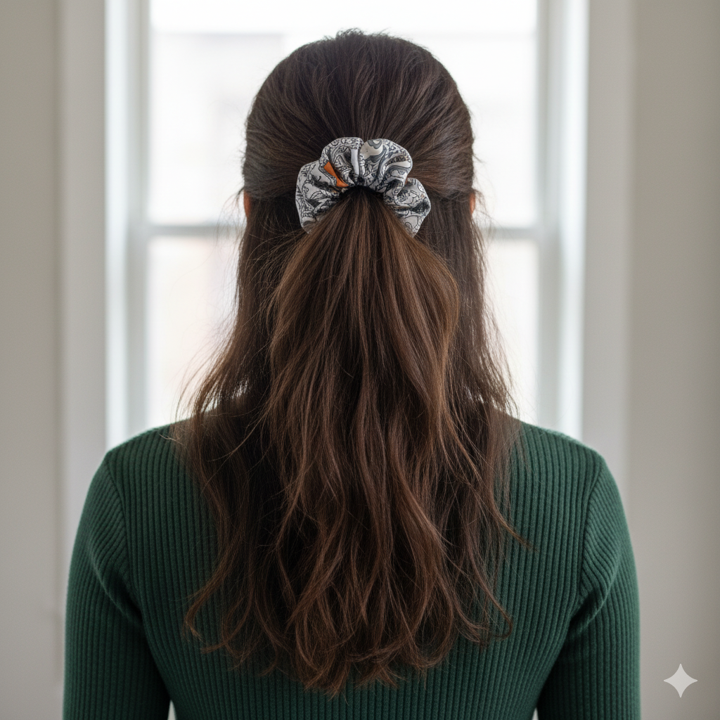 Jumbo Silky Scrunchies - Set of 4