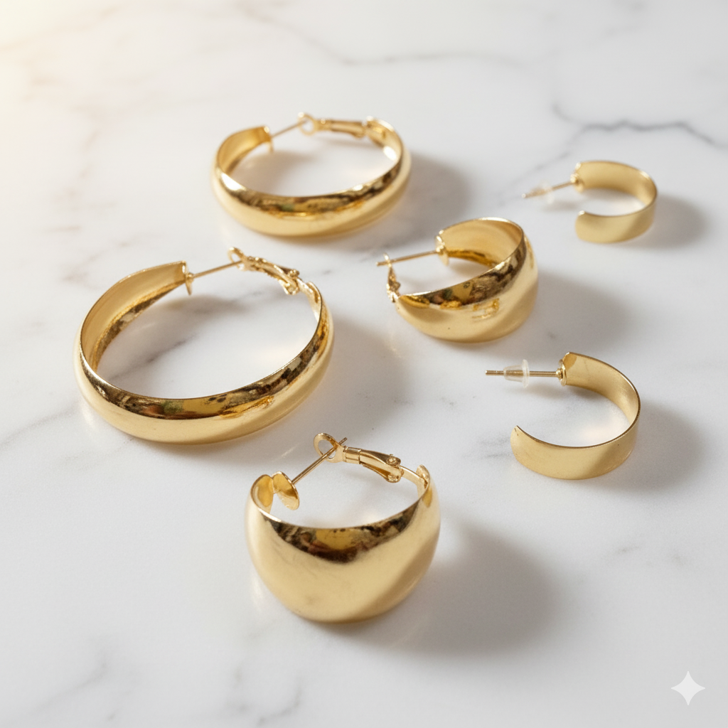 Multi-Pair Hoop Earrings