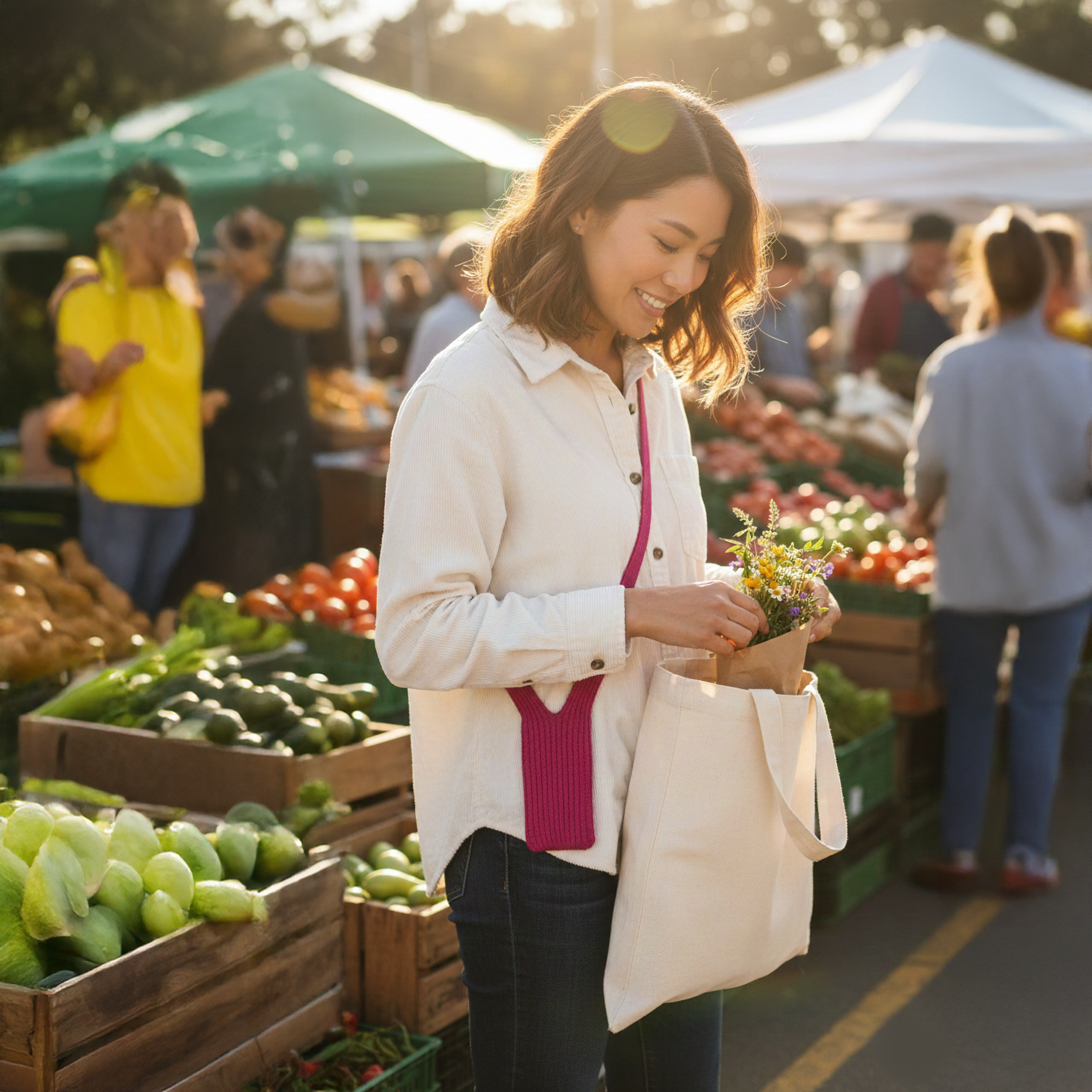Knitted Phone Pouch Crossbody Strap Long for iPhones and Others