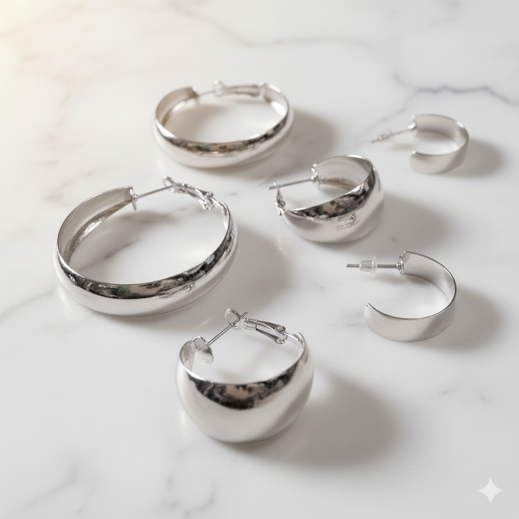 Multi-Pair Hoop Earrings