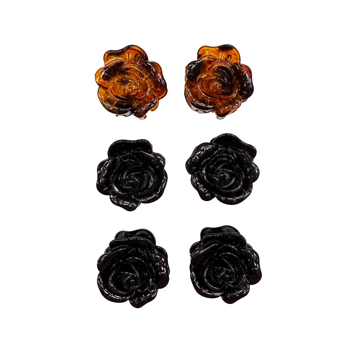 Small Flower Claw Clips - Set of 6