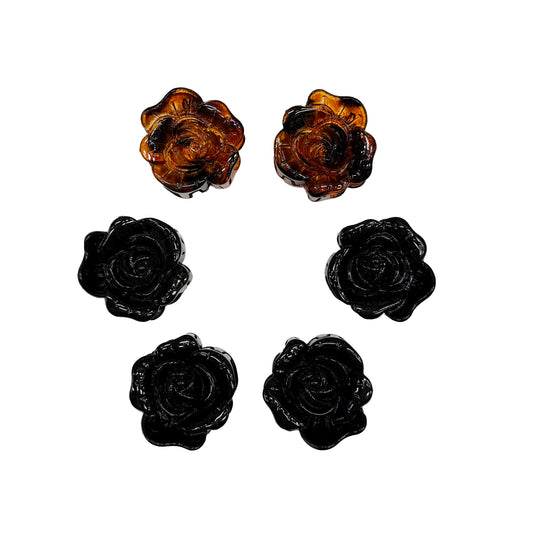 Small Flower Claw Clips - Set of 6
