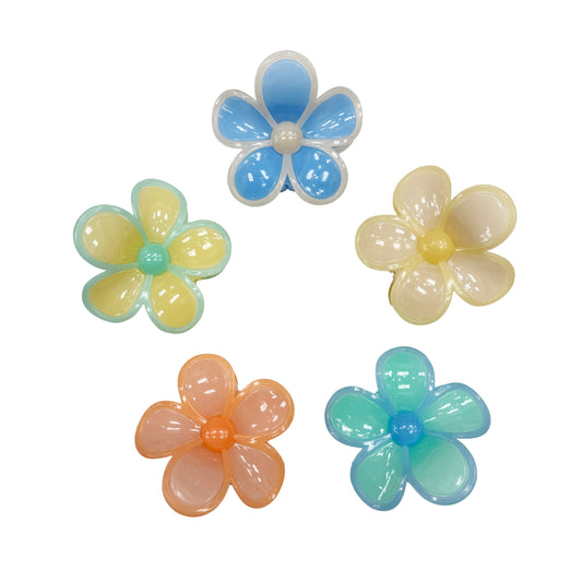 Cute Pastel Flower Claw Clip