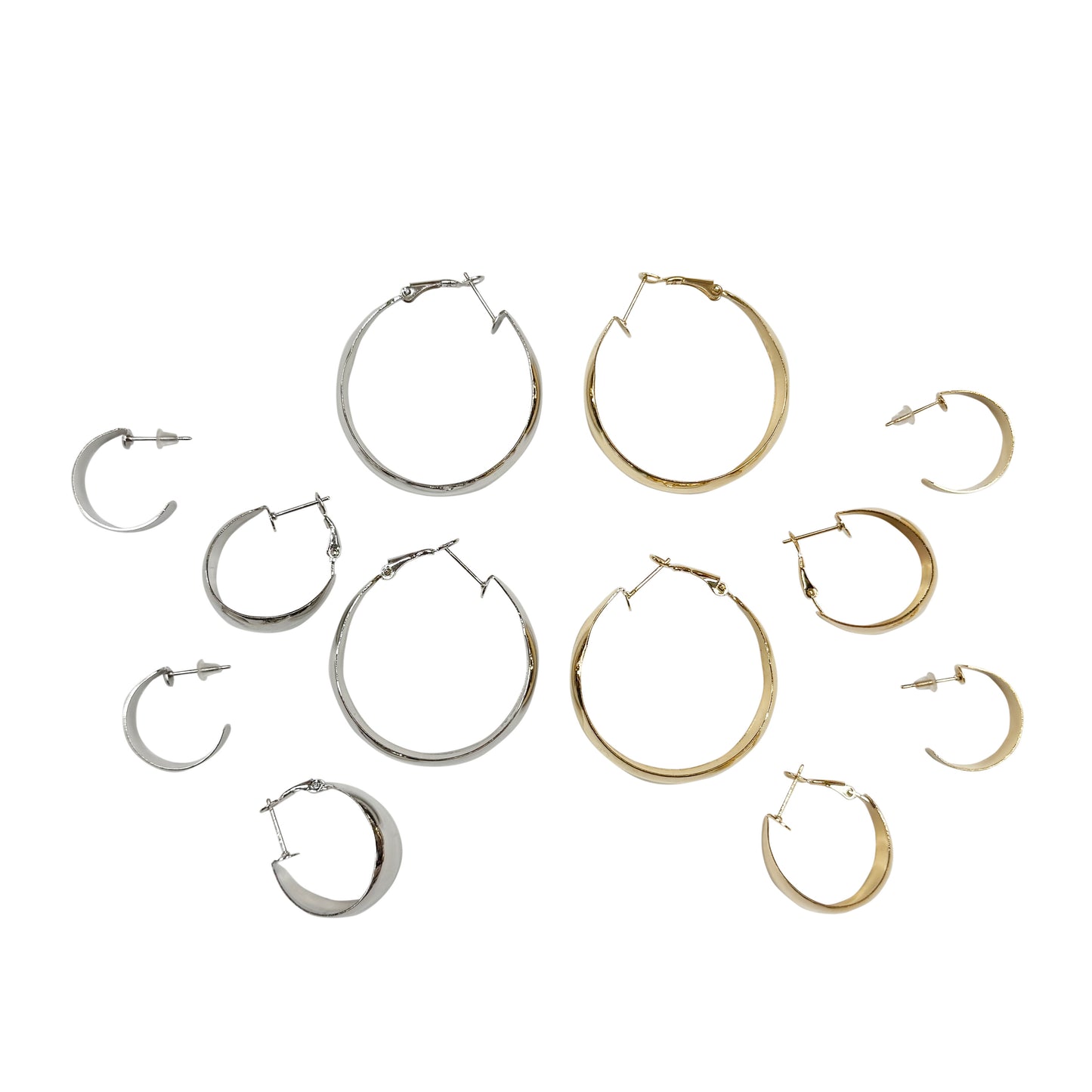 Multi-Pair Hoop Earrings