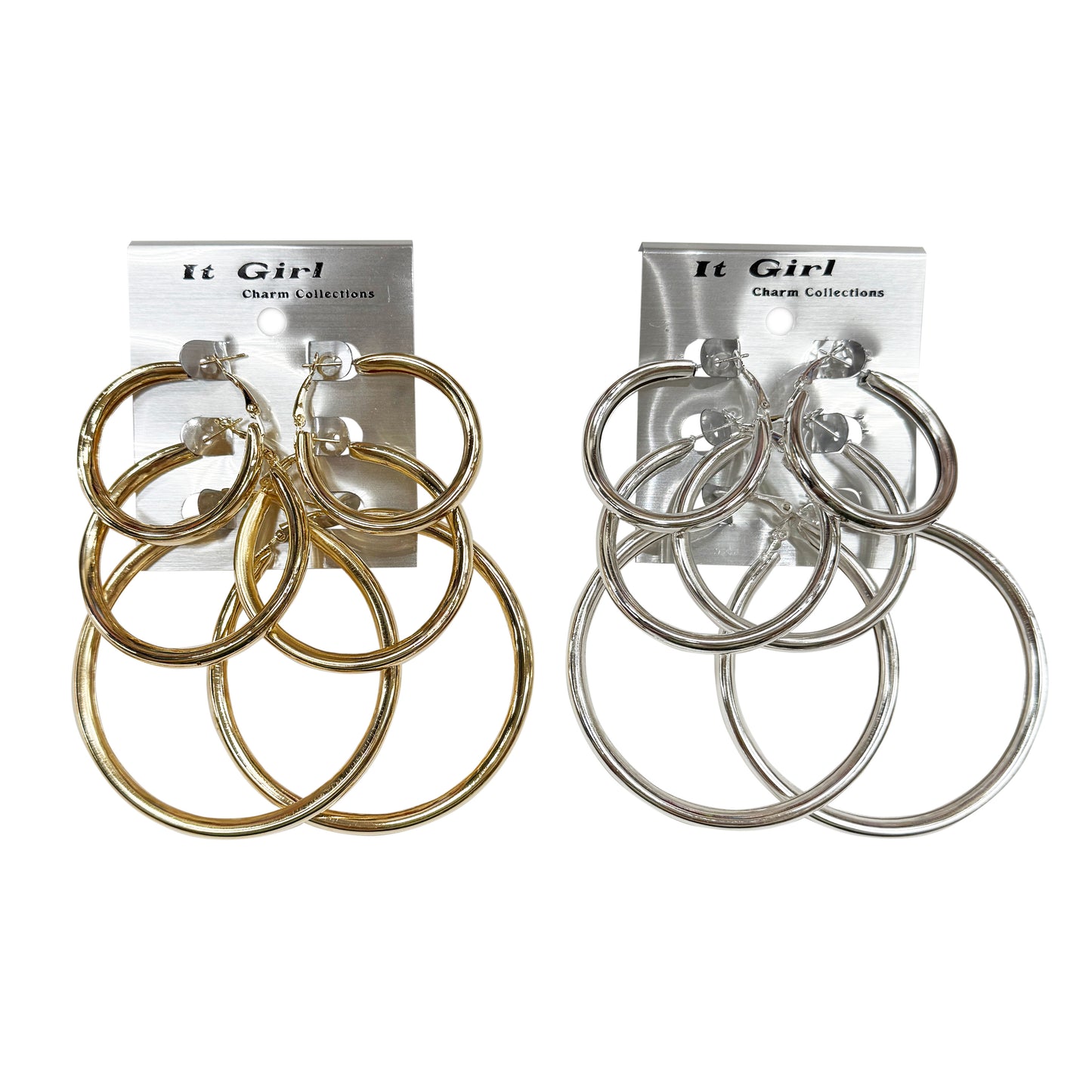 Multi-Pair Hoop Earrings