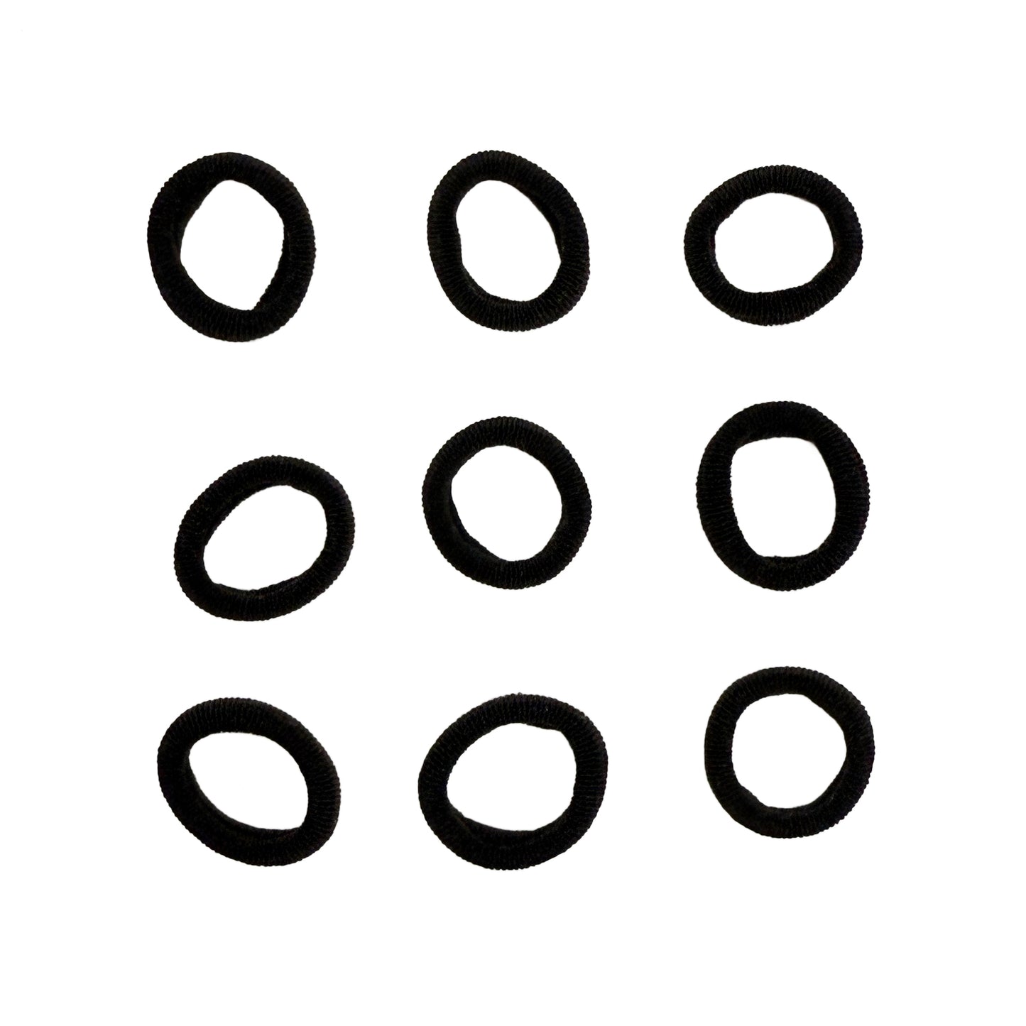 100 pcs Mini Elastics - Black