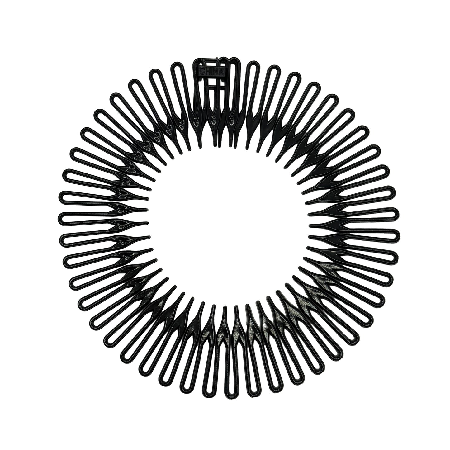 Set of 5 Circular Stretch Comb Hairband Ponytail Holder