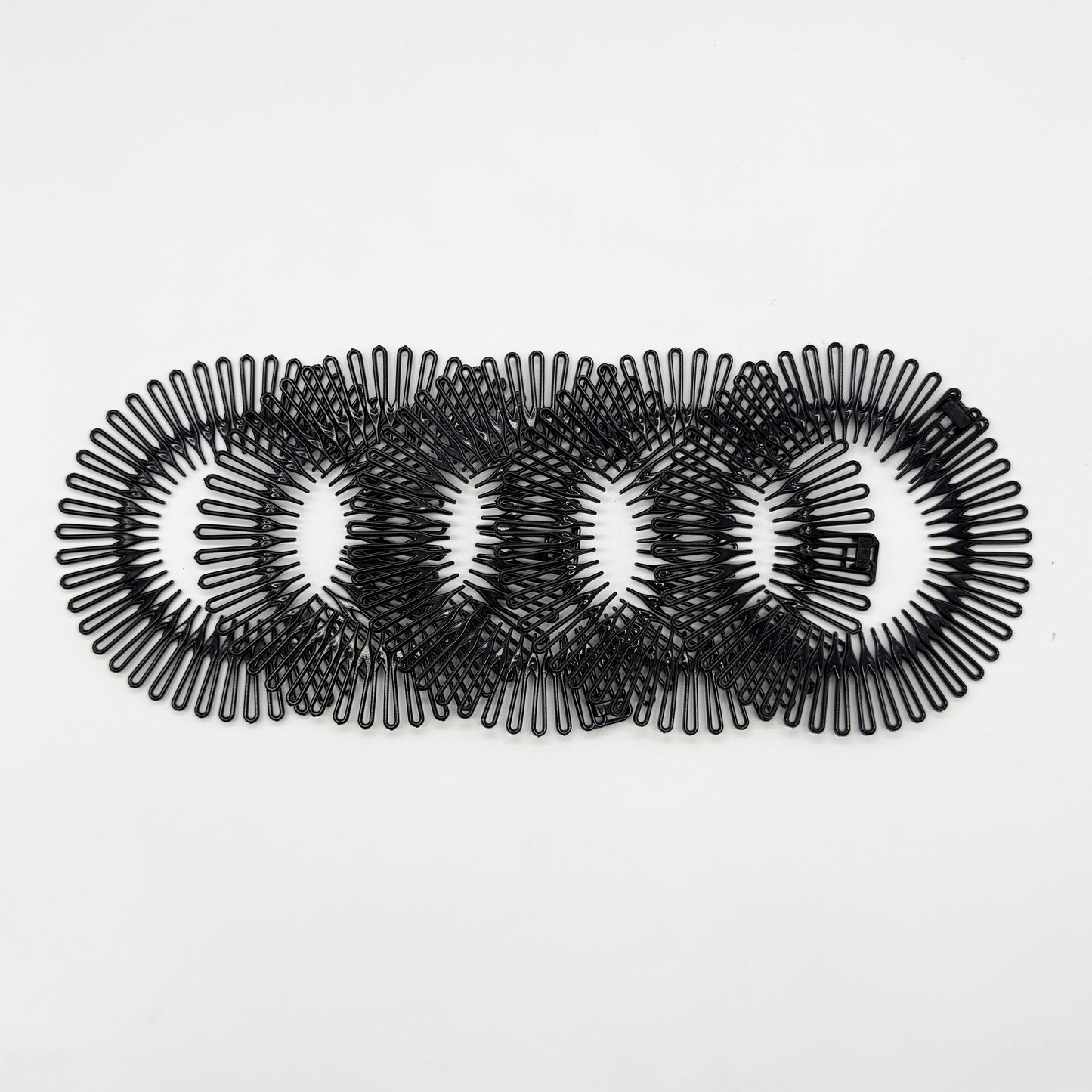 Set of 5 Circular Stretch Comb Hairband Ponytail Holder