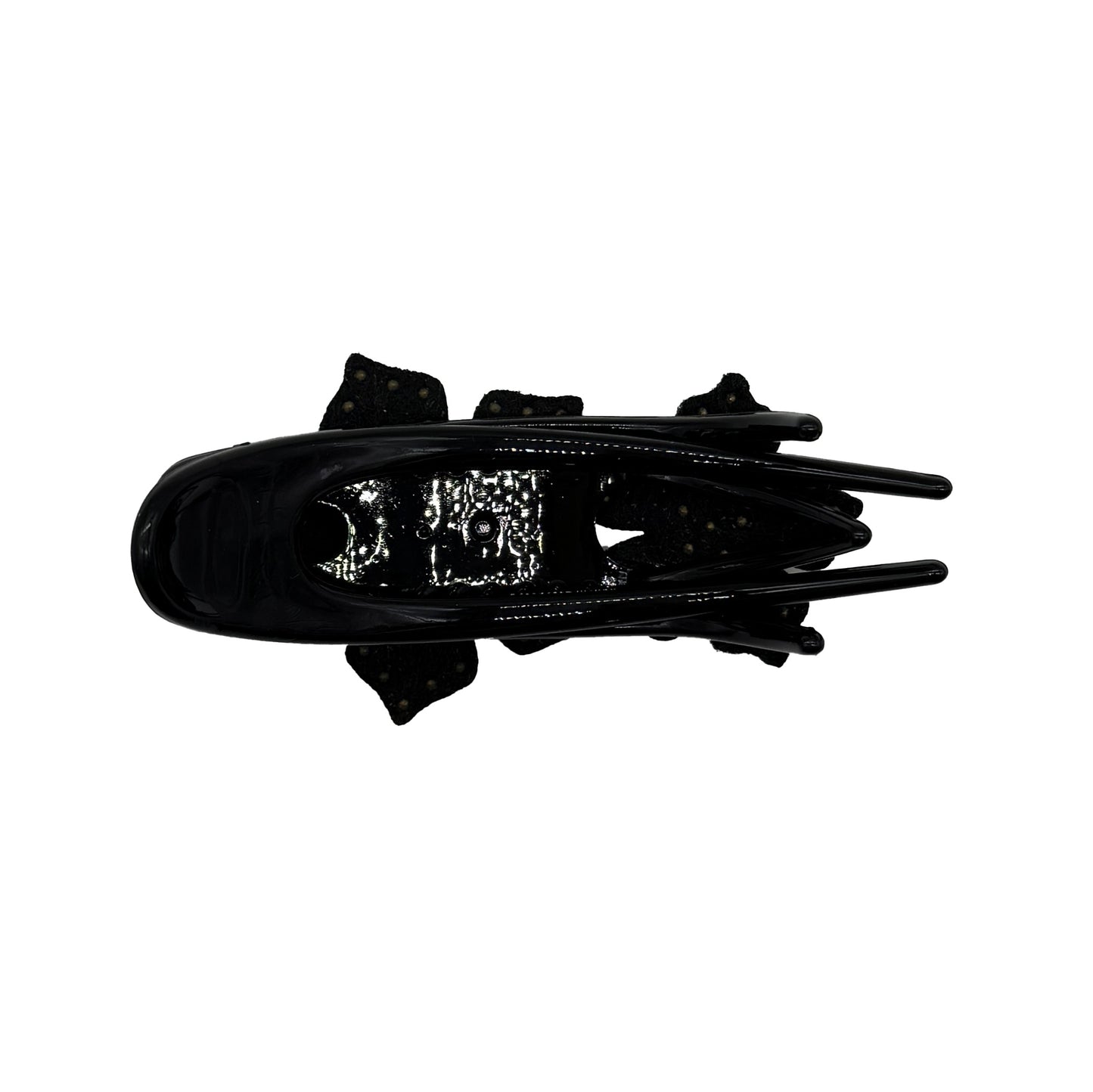 Curved Flat Lay Claw Clip with Flowers