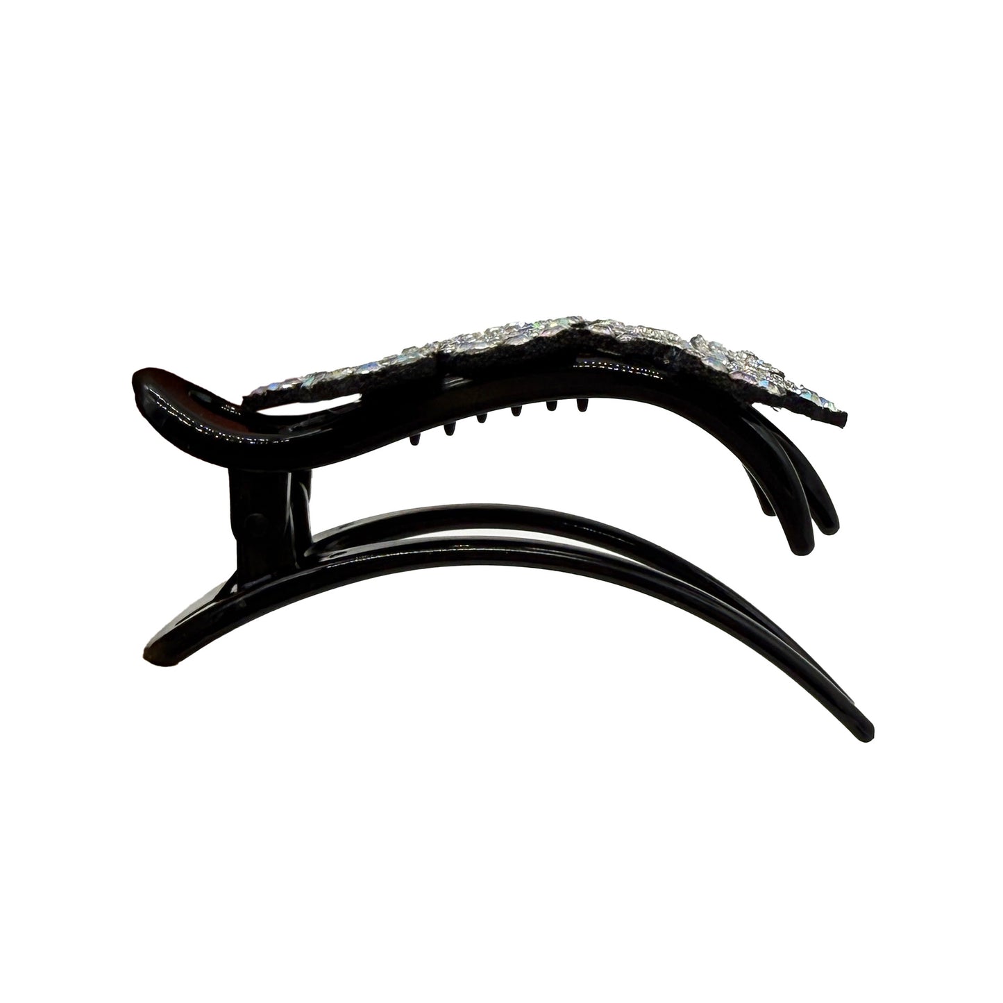 Curved Flat Lay Claw Clip with Butterflies