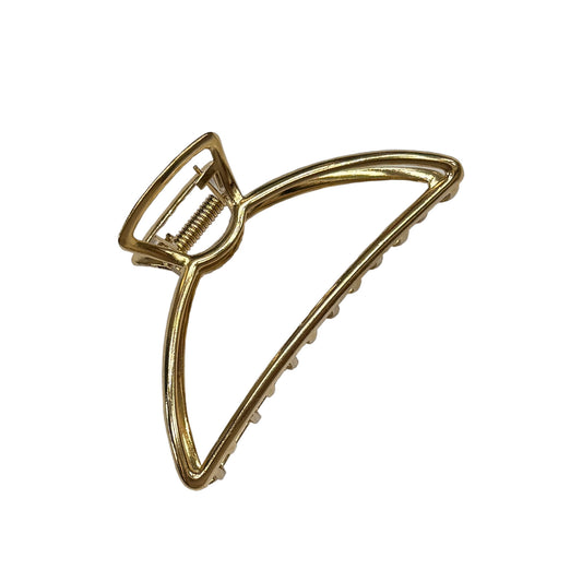Simple Half-Moon Metal Hair Claw Clip