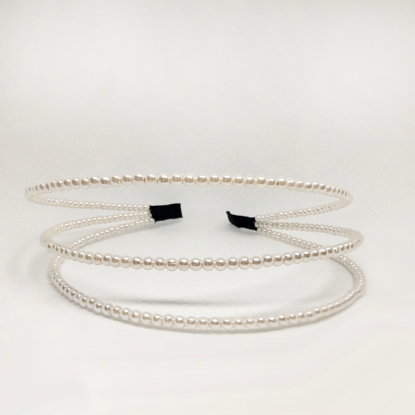 Pearl Headband Three Layers for Retro Feminine Style