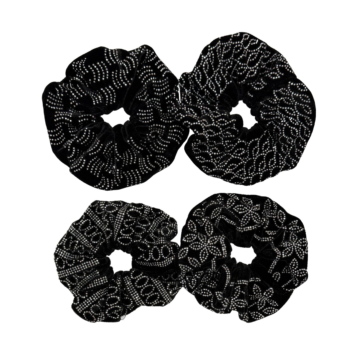 Velvet Scrunchies - Set of 4