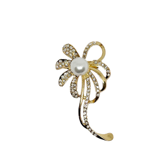 Flower Brooch in Gold