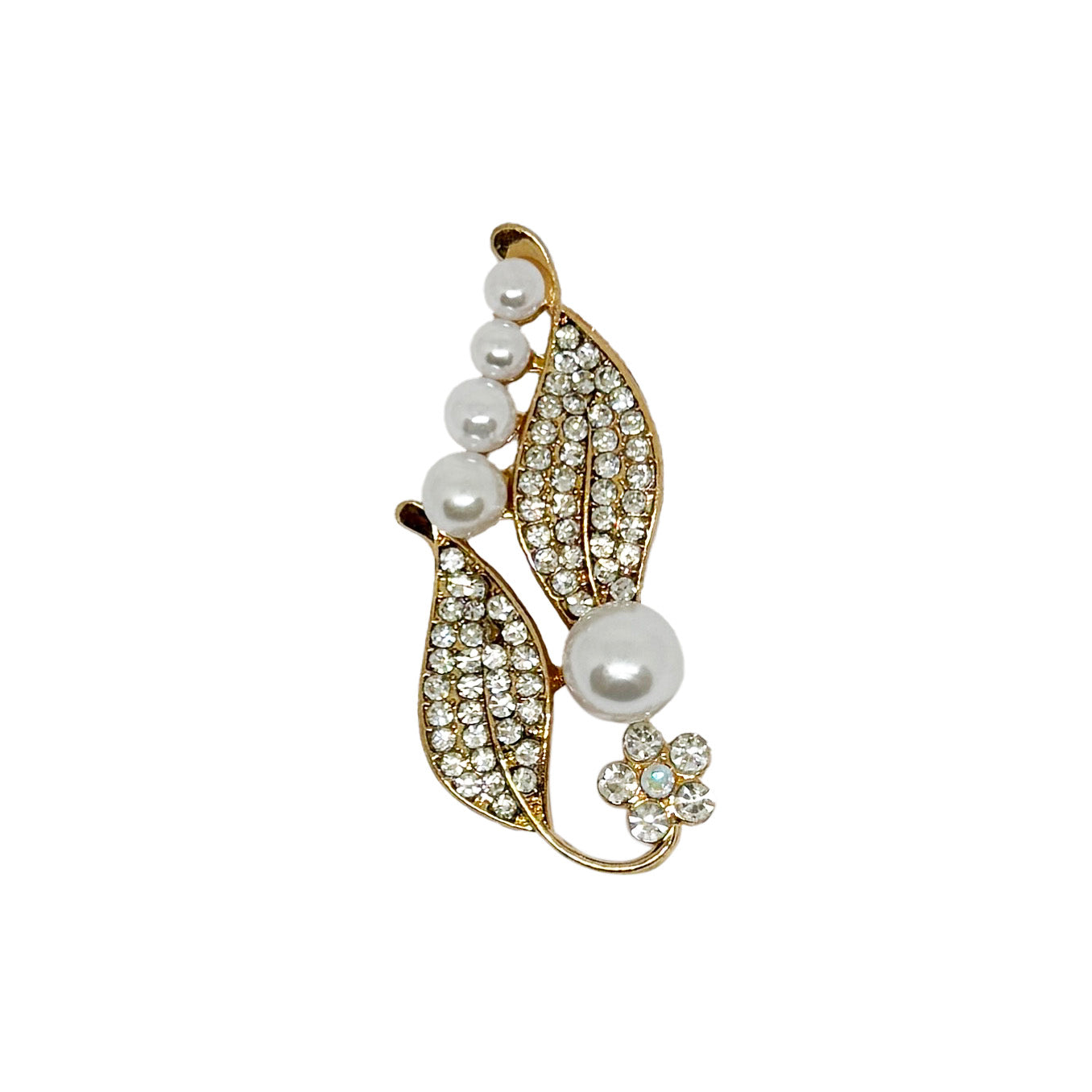 Pearl Brooch in Gold