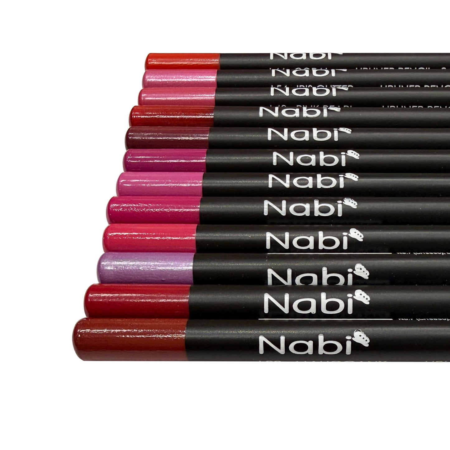 Nabi Lip Liner Pencil Set of 12 - 7 inch Mixed Colors