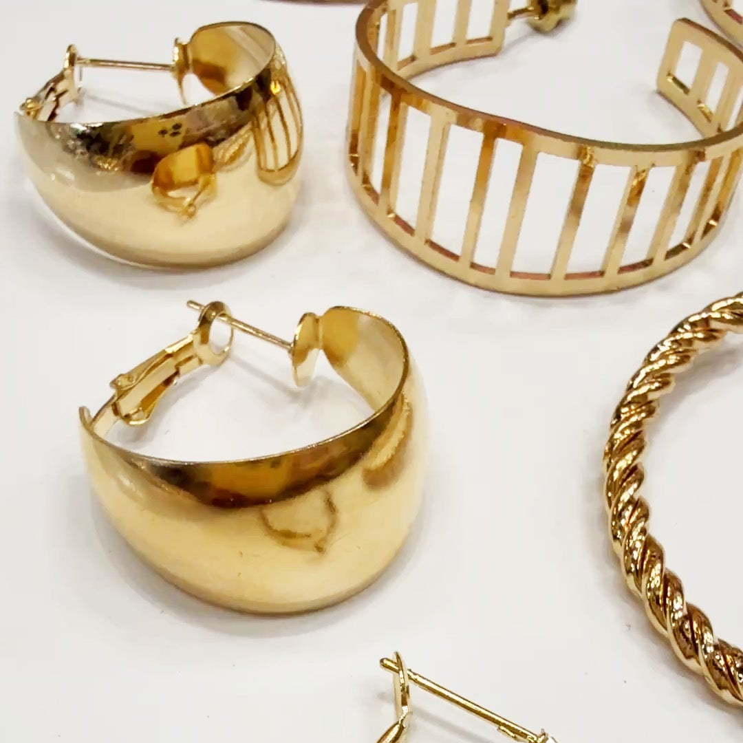 Multi-Pair Hoop Earrings