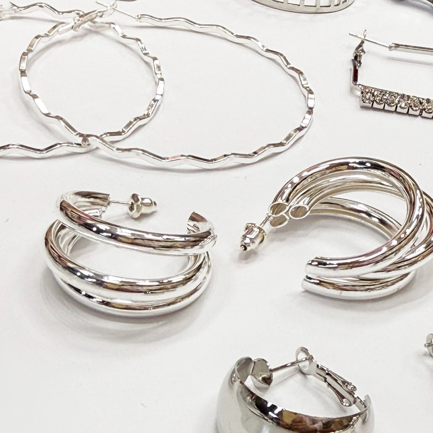 Minimalist Triple Hoop Earrings