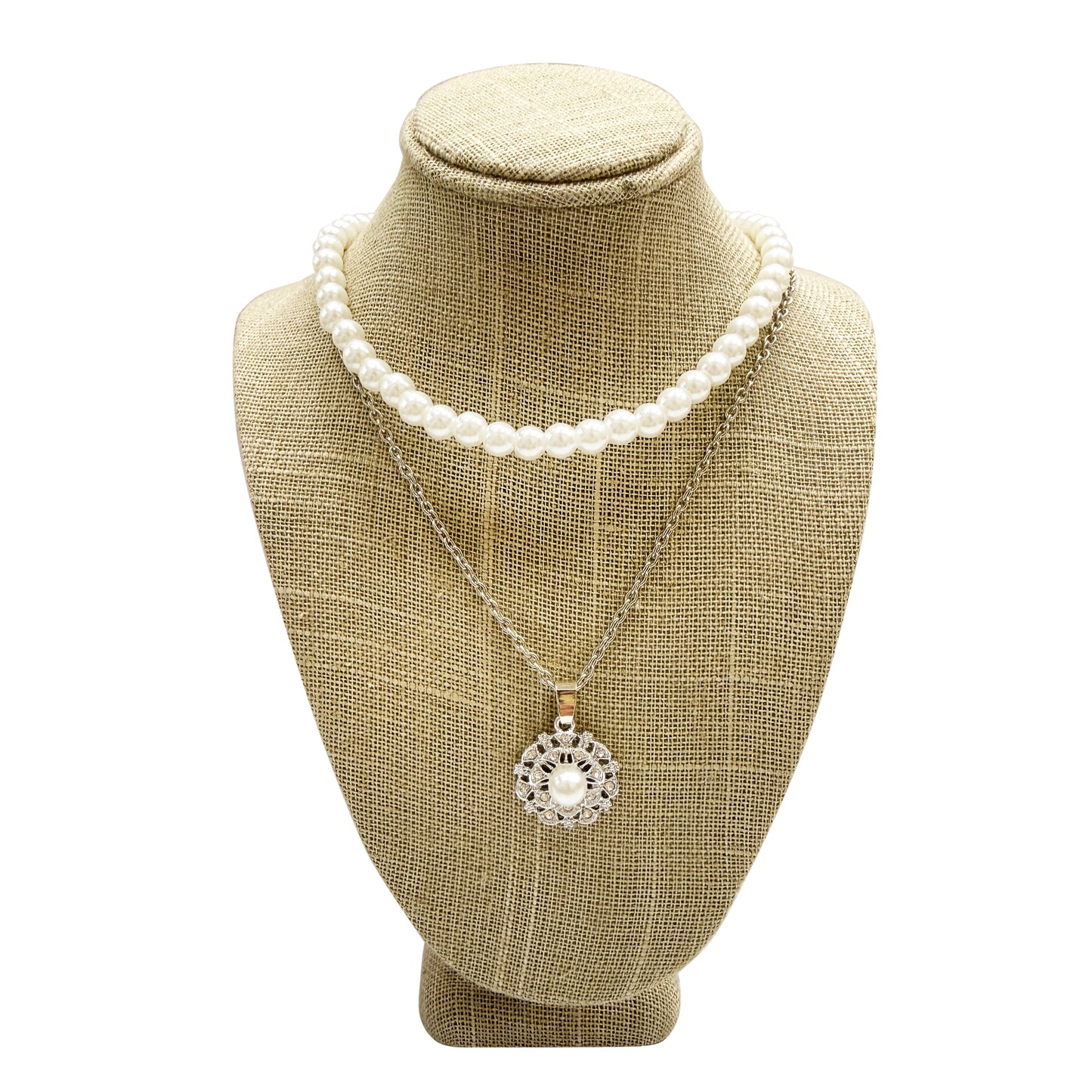 Chain Necklace with Pearl Charm