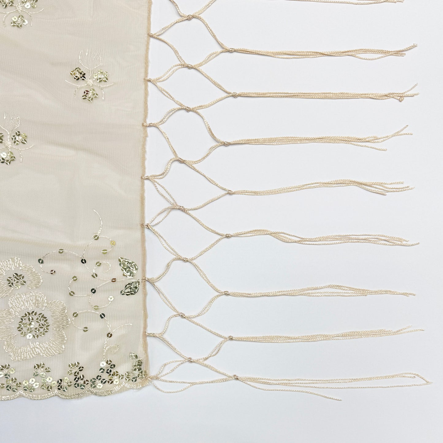 Sequin Chiffon Mesh See-Through Shawl Scarf Cover-Up Wrap