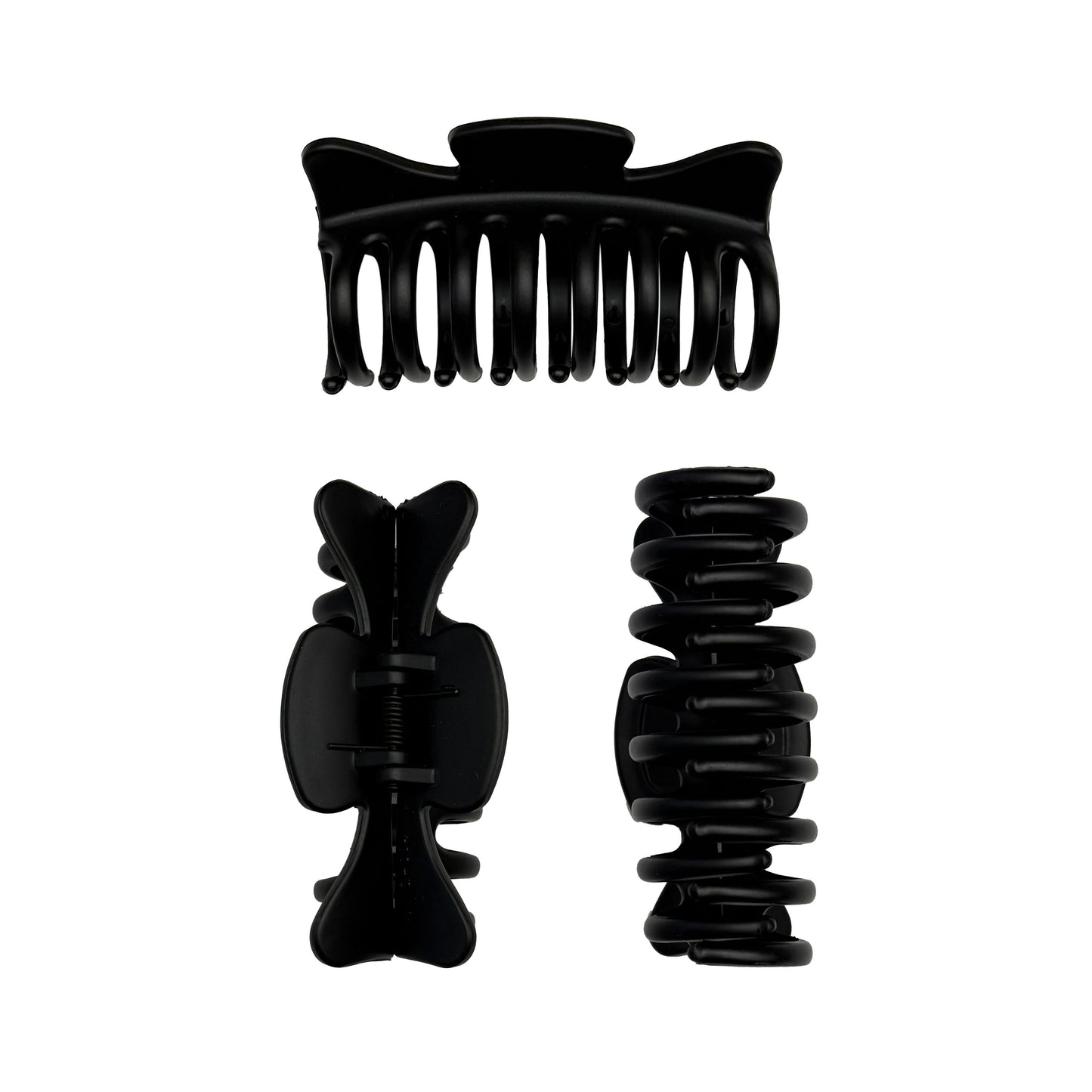 Matte Black Hair Claw Clip