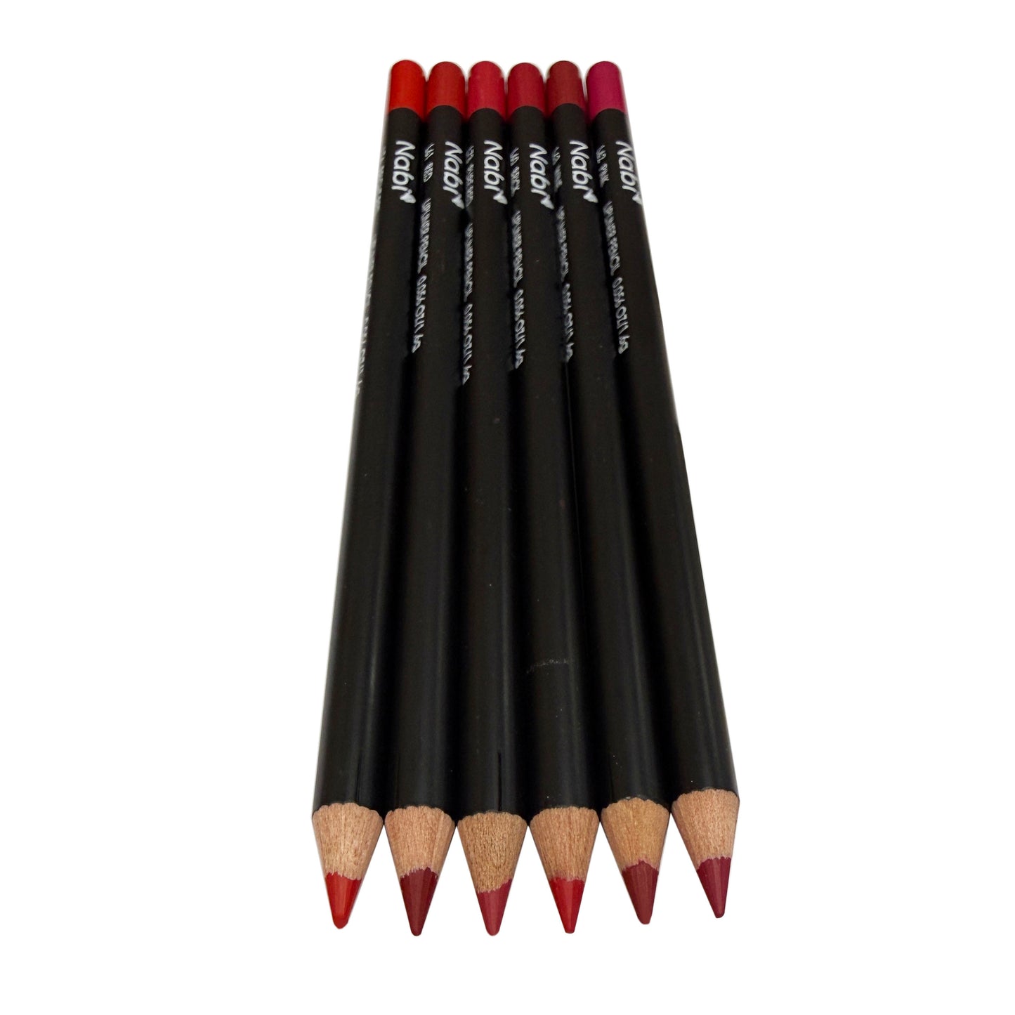 Nabi Lip Liner Pencil Set of 6 [NEW Reds]