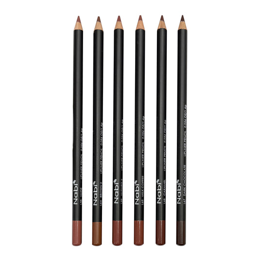 Nabi Lip Liner Pencil Set of 6 [NEW Browns]