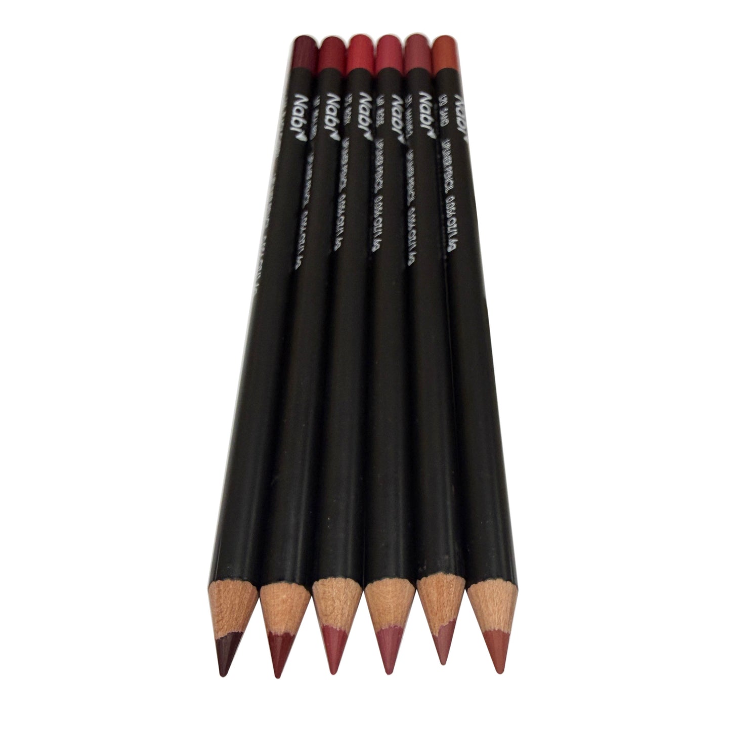 Nabi Lip Liner Pencil Set of 6 [NEW Natural Pink Tones]