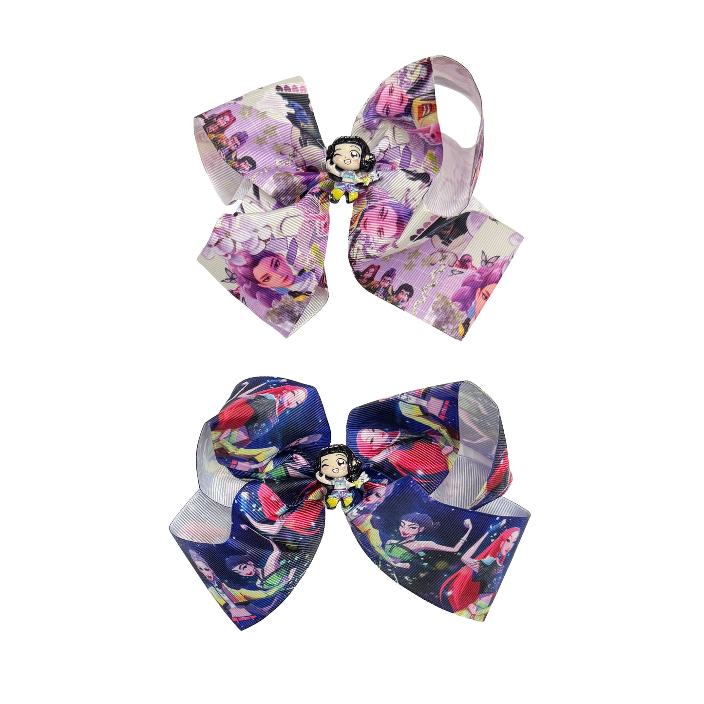 Kpop Demon Hunters Huntrix Hair Bow Clip Set