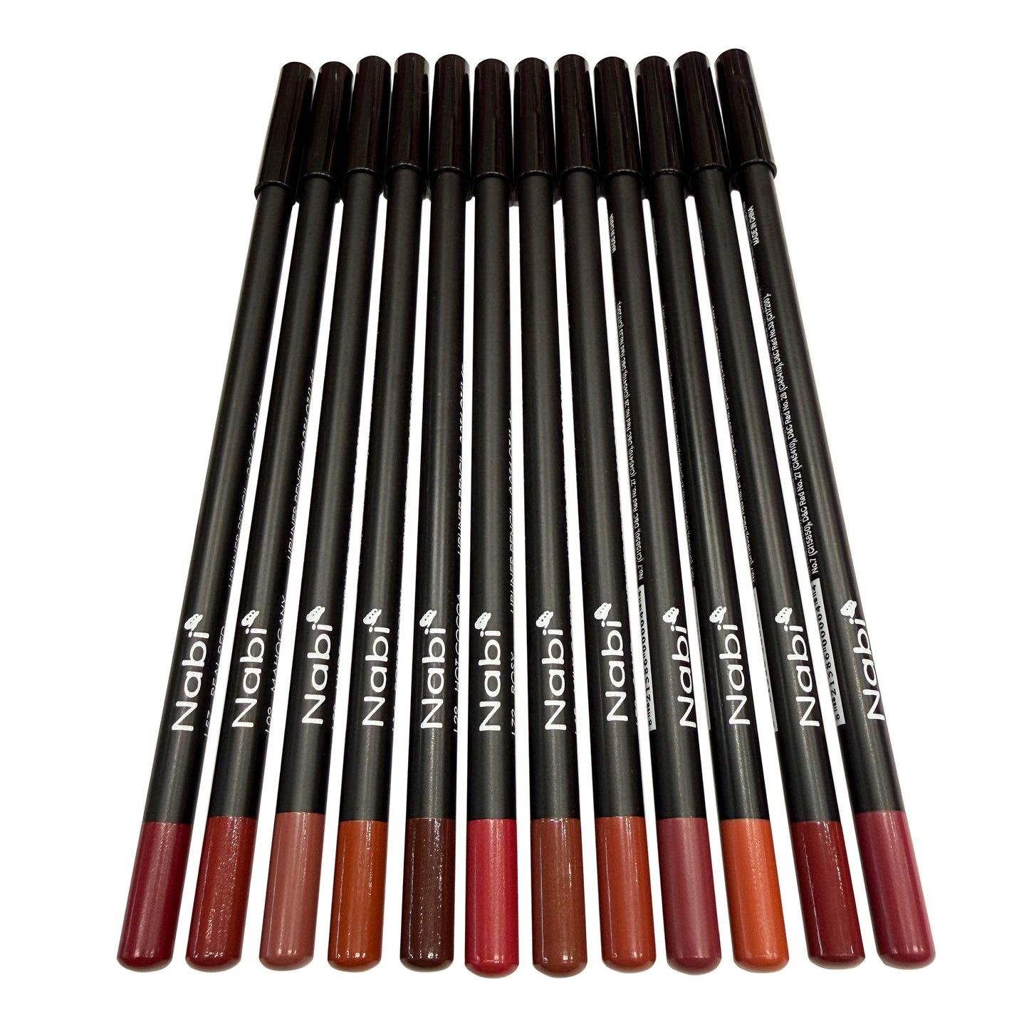 Nabi Lip Liner Pencil Set of 12 [Favorites] - 7 inches