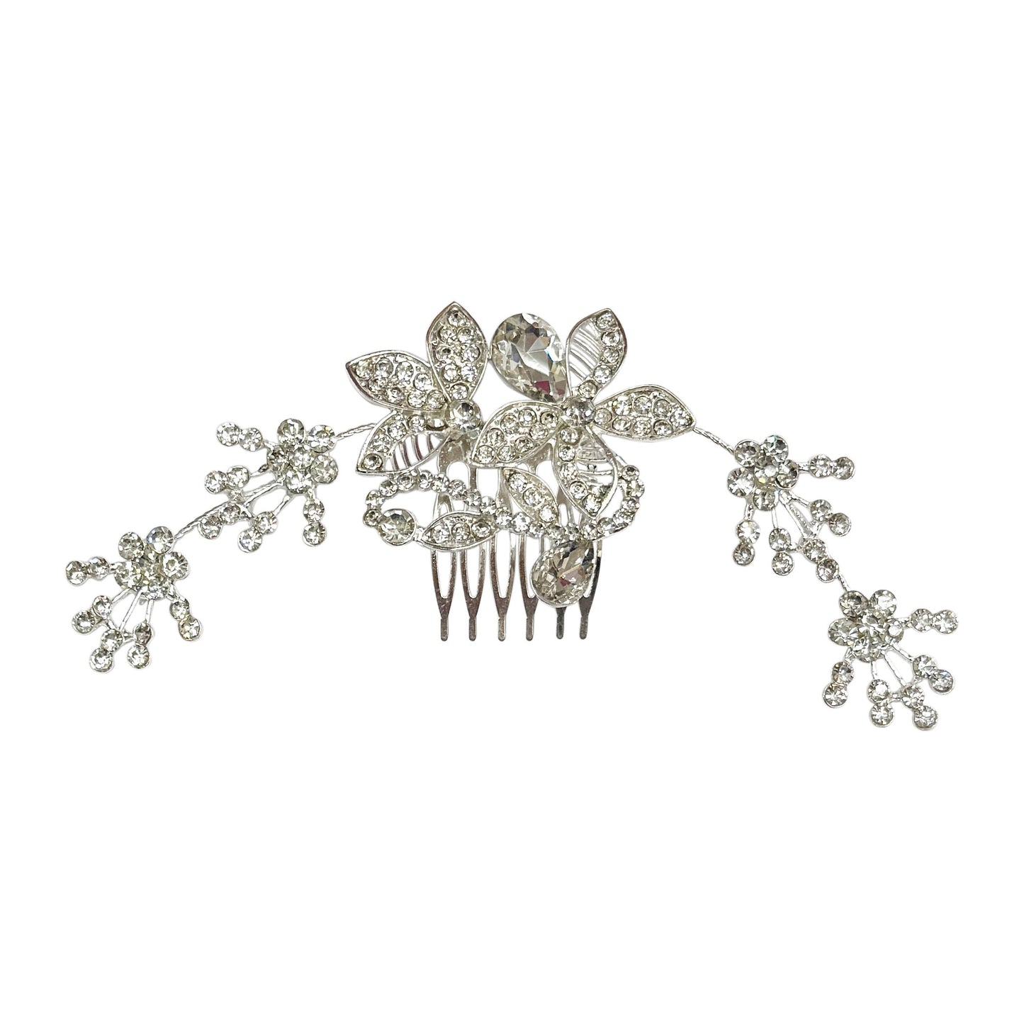 Comb Hair Piece Floral Prom Bridal Hair Pin