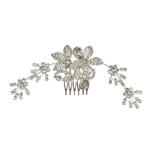 Comb Hair Piece Floral Prom Bridal Hair Pin