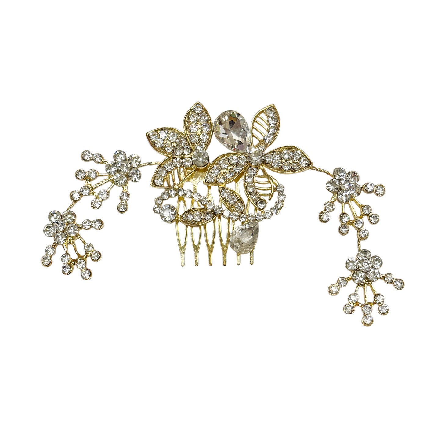 Comb Hair Piece Floral Prom Bridal Hair Pin