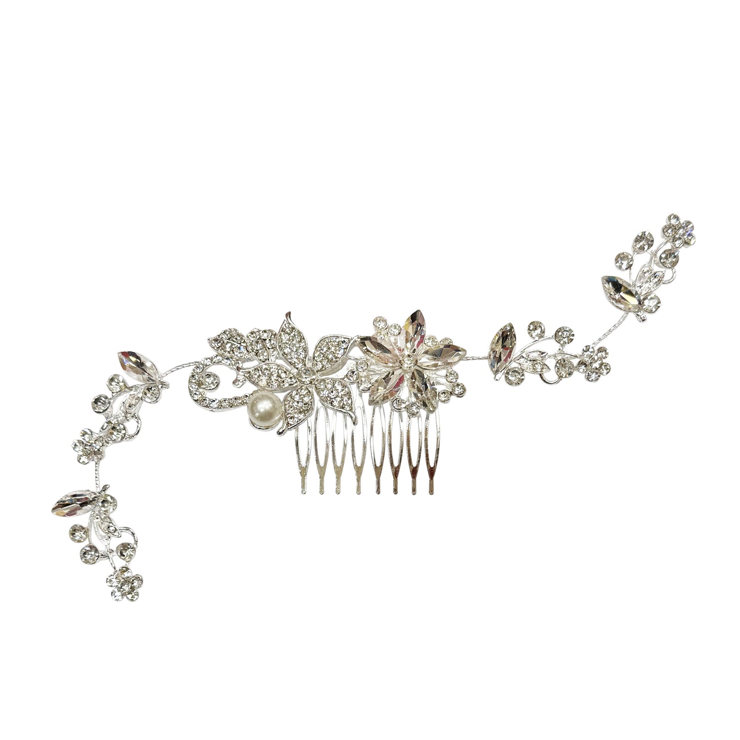 Comb Hair Piece Floral Prom Bridal Hair Pin